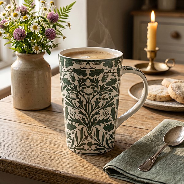 William Morris Acorn Latte Mug