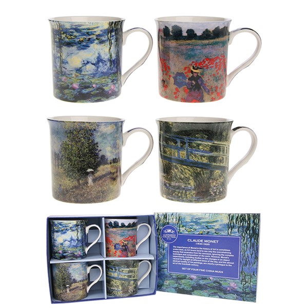 Claude Monet 4 Mug Gift Set
