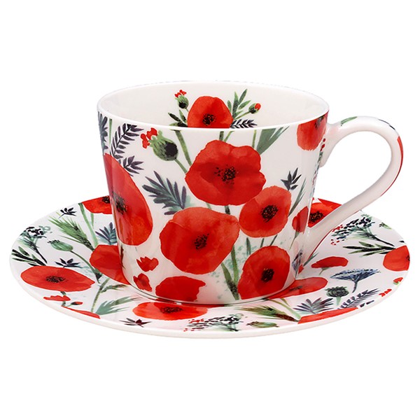 Poppy Fields Cup & Saucer