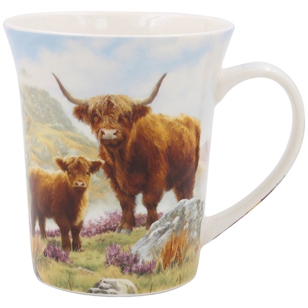 Highland Cow & Calf Mug Set of 2