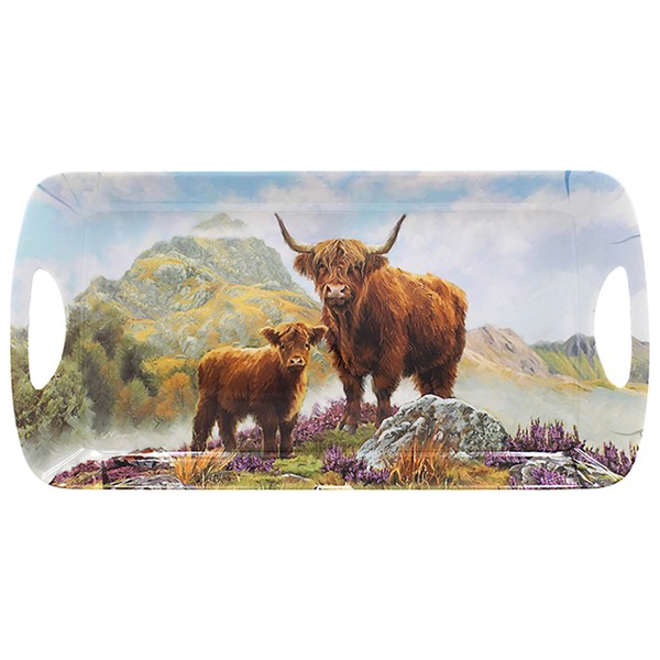 Highland Cow & Calf Medium Tray