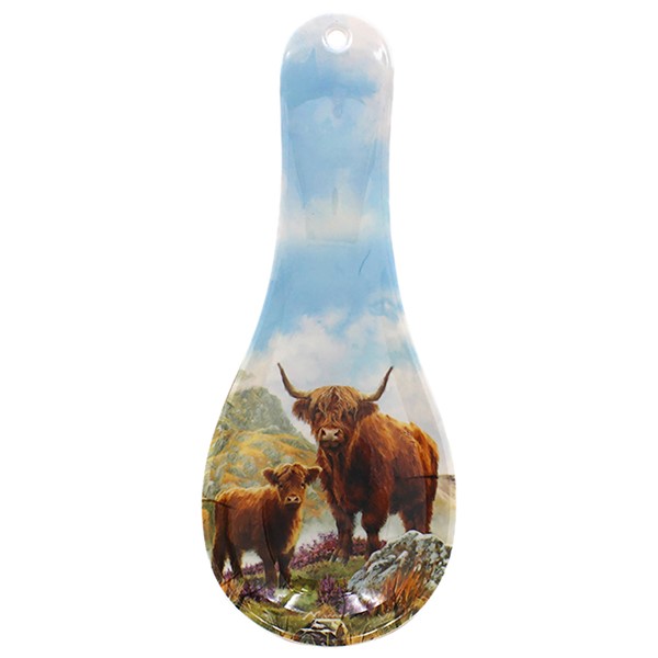Highland Cow & Calf Spoon Rest