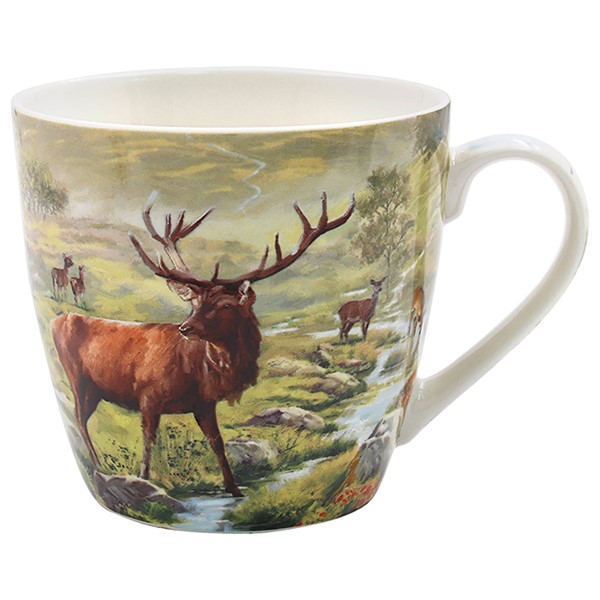New Highland Stag Breakfast Mug