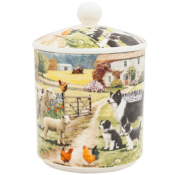 Collie & Sheep Canister
