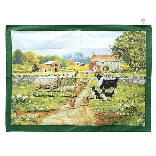 Collie & Sheep Tea Towel