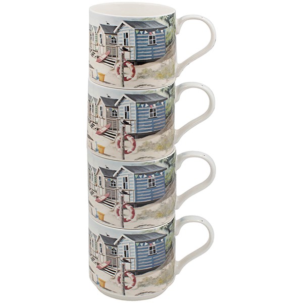 Sandy Beach Stacking Mug Set of 4