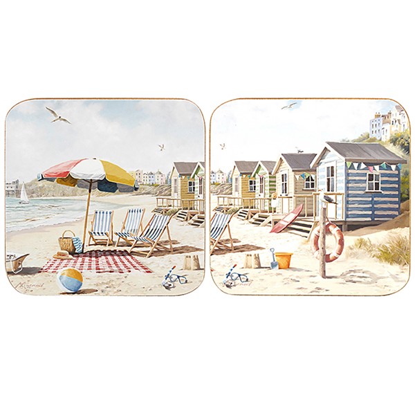 Sandy Beach Coasters Set of 4