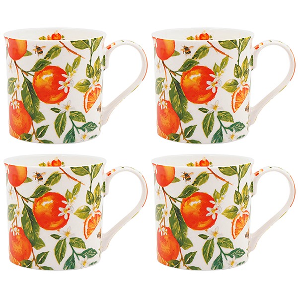 Jennifer Rose Lemons Mug Set of 4