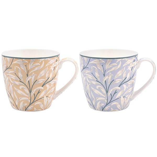 William Morris Willow Bough Breakfast Mug Set of 2