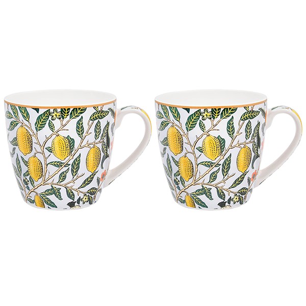 William Morris Fruits Breakfast Mug Set of 2