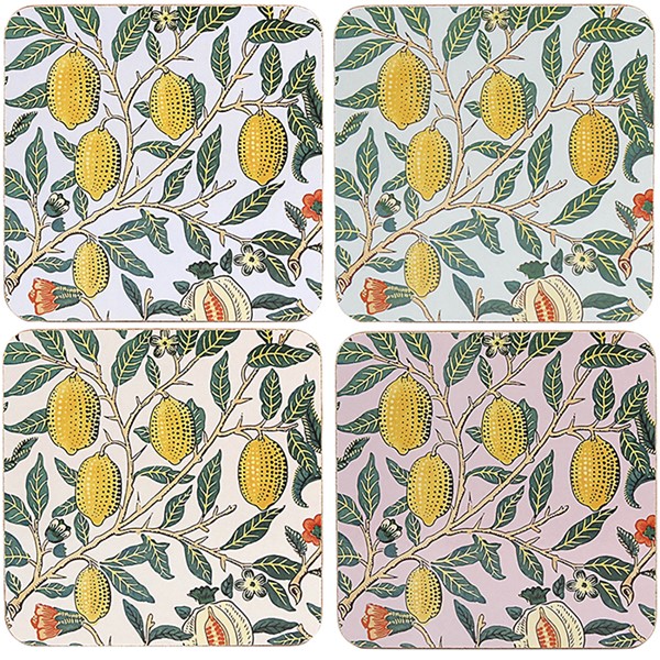 William Morris Fruits Coasters Set of 4