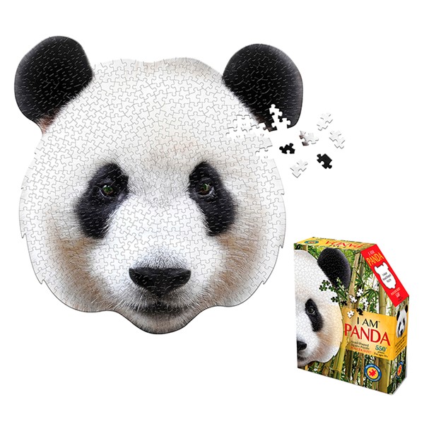 Madd Capp I Am Panda, Panda Shaped 550 Piece Jigsaw Puzzle