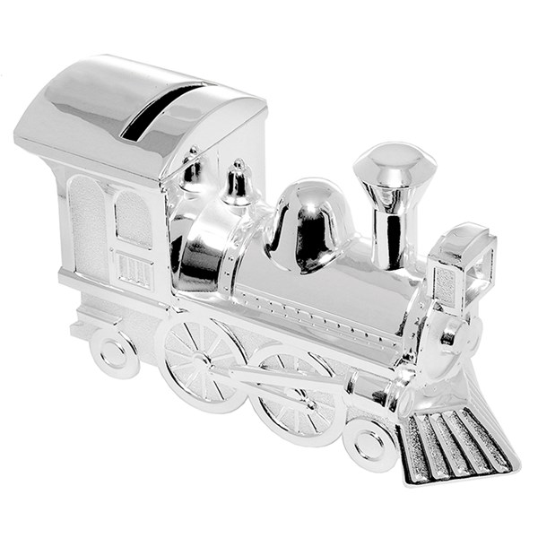 Locomotive Silver Plated Money Box