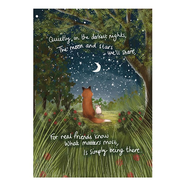 Fox Under The Moon A4 Art Print Being There