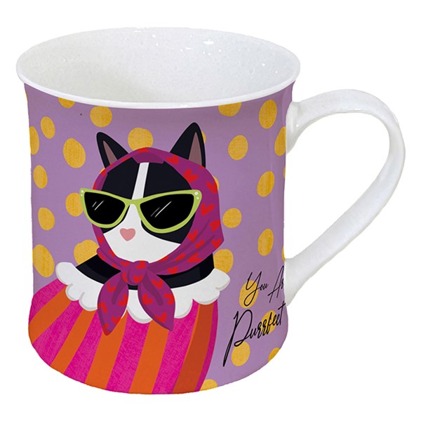 Sassy Paws Black Cat Mug