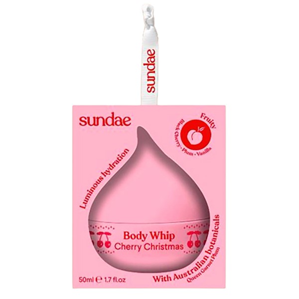 Sundae Christmas Mini Whip Moisturiser Cherry