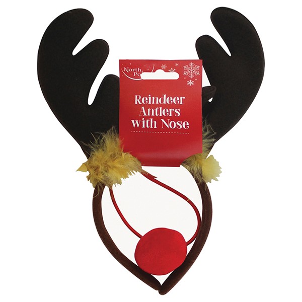 Antler Headband With Nose