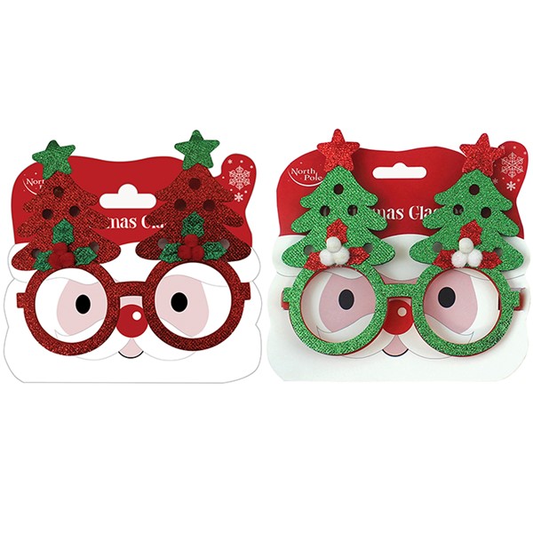 Xmas Festive Fun Tree Glasses