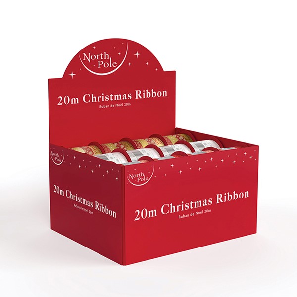 4x5m Printed Xmas Ribbon