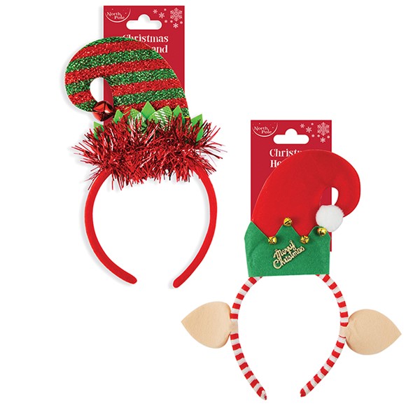 Elf & Santa Xmas Headbands