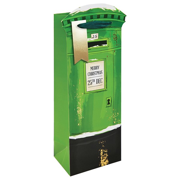 Green Postbox Bottle Bag