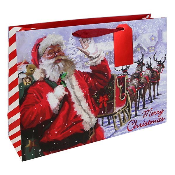 Joyful Santa Bag XLarge Shopper