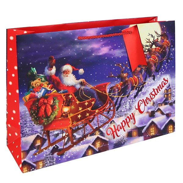 Flying Santa Bag Shopper