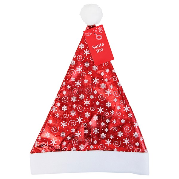 Xmas Metallic Santa Hat