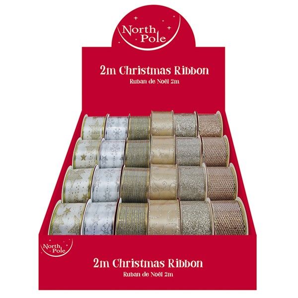 2m Glamour Xmas Ribbons