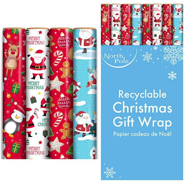 7m Cute Xmas Gift Wrap