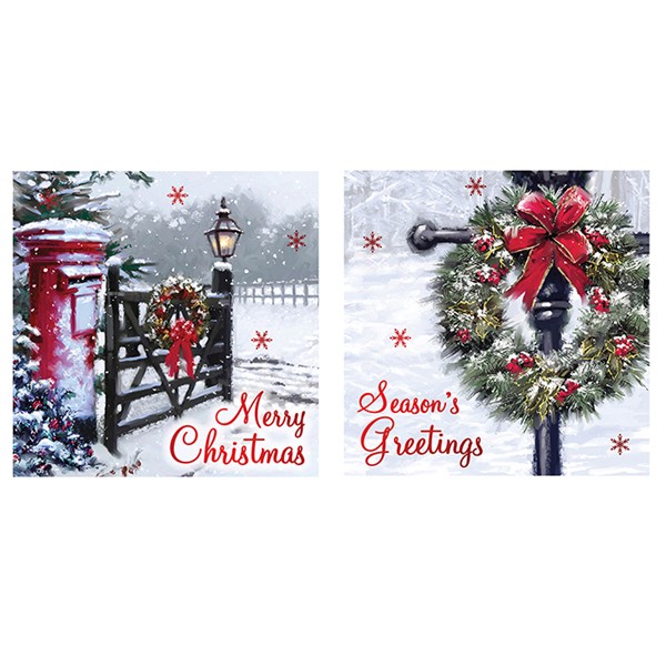 Festive Village 12 Pack Cards