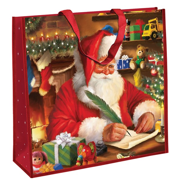Traditional Santa Jumbo Square PP Woven Bag