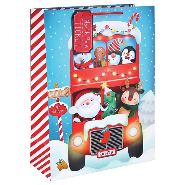 Santa & Friends Bus Bag Wide XLarge