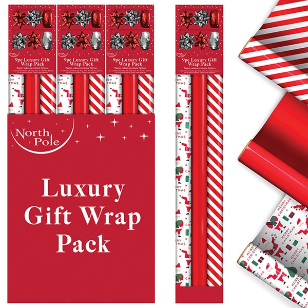 Santa Candy Metallic Wrap Contemporary
