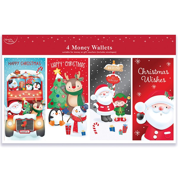 4 Pack Cute Money Wallet