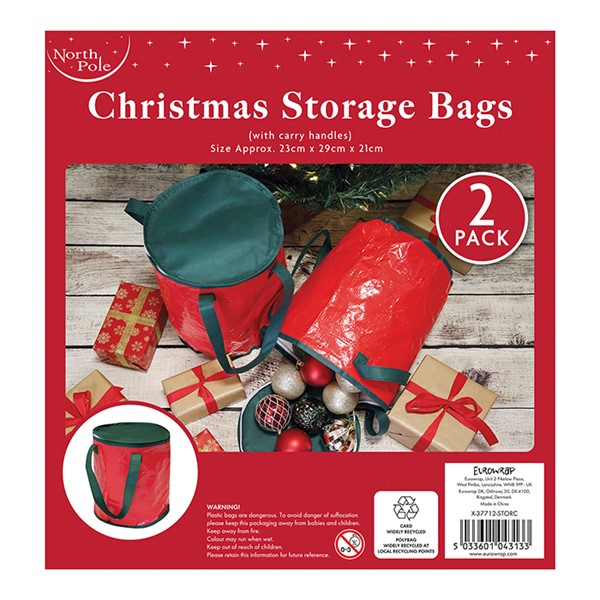 Xmas 2 Pack Storage Bags