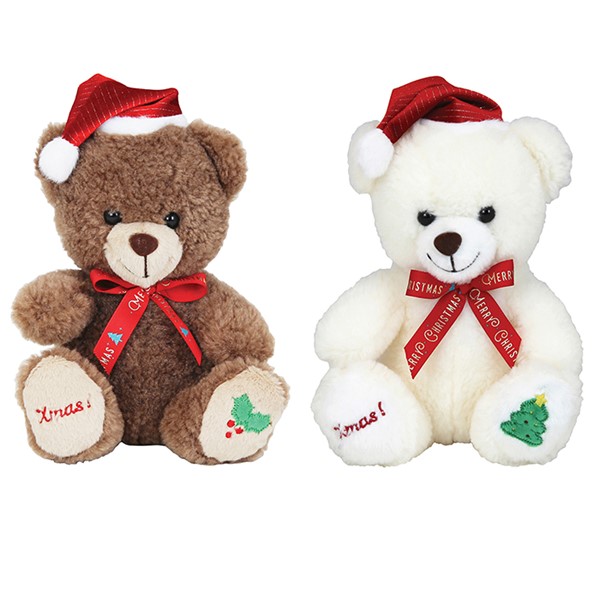 Teddy x 2 Assorted Plush 8"