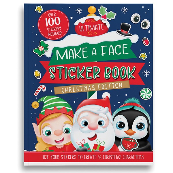 Christmas Make A Face Sticker Book