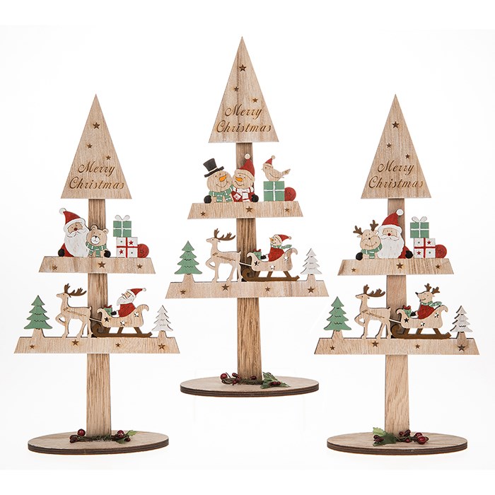 small wooden craft trees