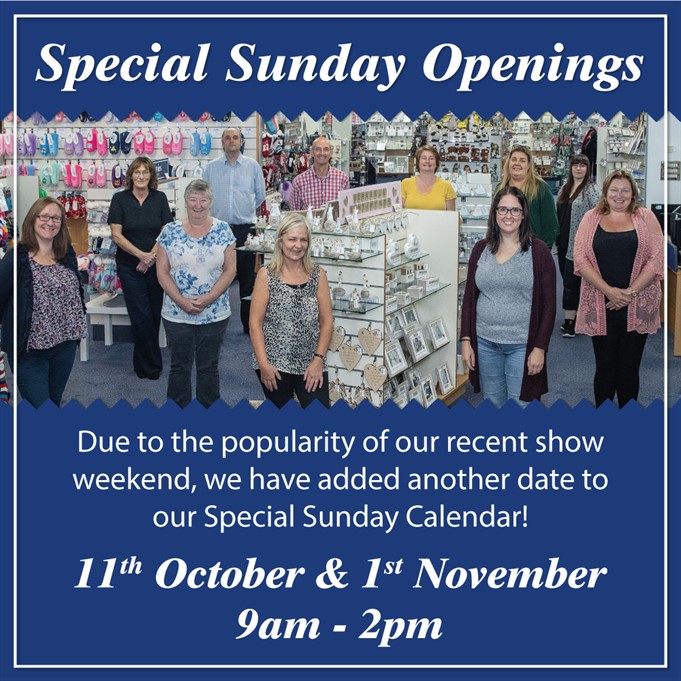 special sunday openings